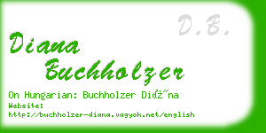 diana buchholzer business card